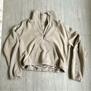 lululemon athletica Gray Half-Zip Sweater
